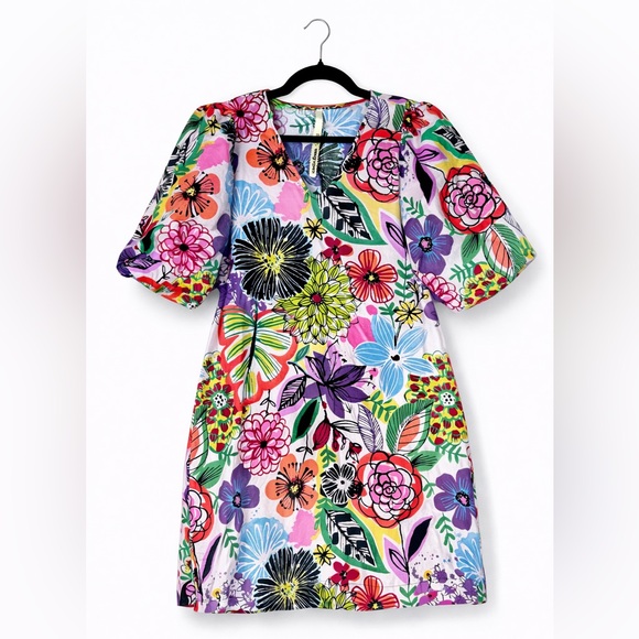 Uncle Frank Dresses & Skirts - Uncle Frank Colorful Floral Mini Dress